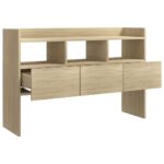 vidaXL Komoda, dub sonoma 105x30x70 cm, kompozitné drevo – Obrázok 5