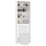 vidaXL Skrinka na práčku biela 64x24x190 cm – Obrázok 4