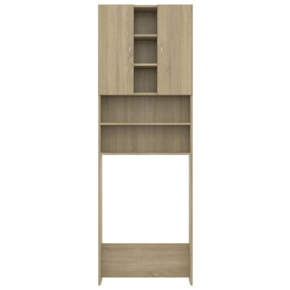 vidaXL Skrinka na práčku dub sonoma 64x25,5x190 cm – Obrázok 6