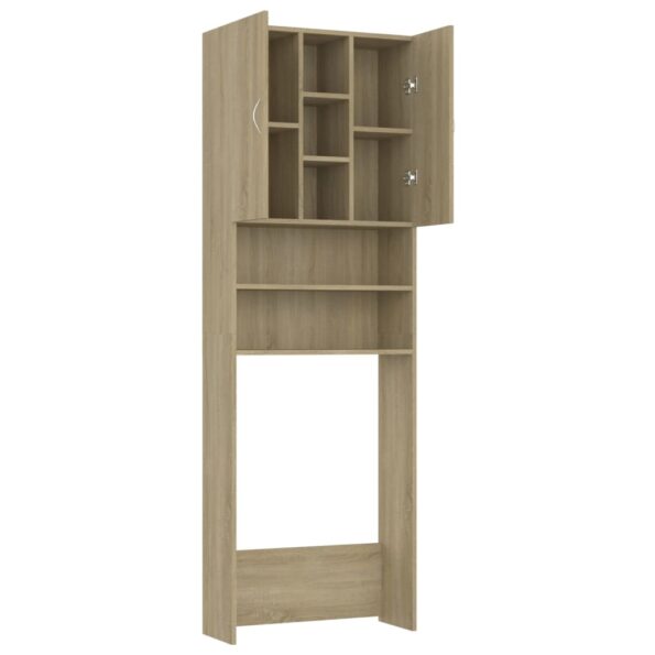 vidaXL Skrinka na práčku dub sonoma 64x25,5x190 cm – Obrázok 8