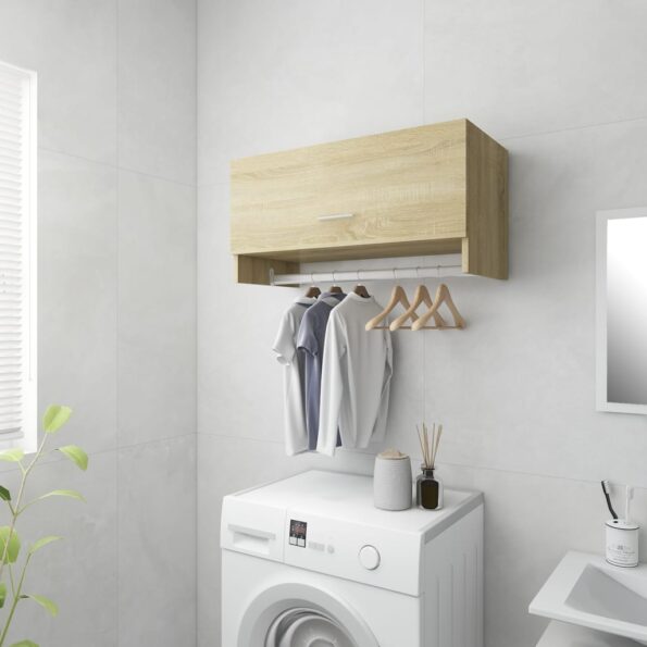 vidaXL Šatník, dub sonoma 70x32,5x35 cm, kompozitné drevo – Obrázok 3
