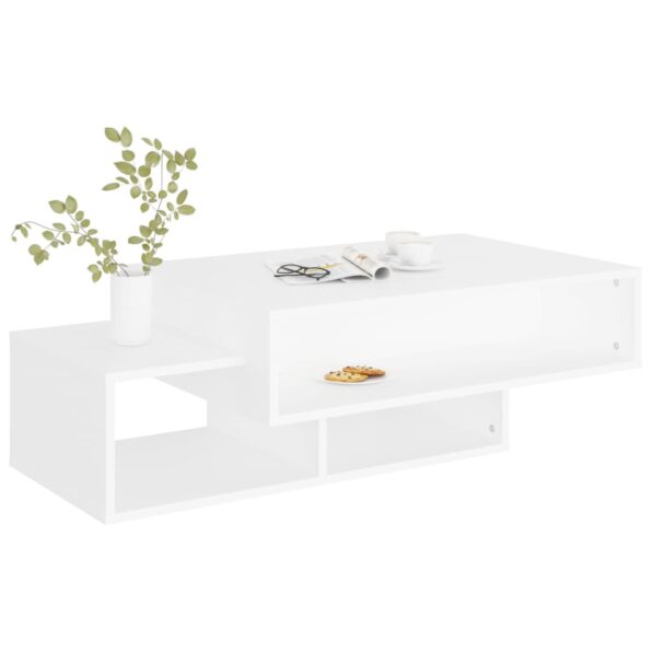 vidaXL Konferenčný stolík, biely 105x55x32 cm, kompozitné drevo – Obrázok 4