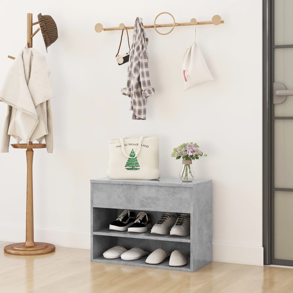VXL8720286643396_m_en_hd_1.jpg vidaXL Lavica na topánky betónovo-sivá 60x30x45 cm drevotrieska – Obrázok 1