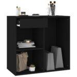 vidaXL Kozmetická skrinka čierna 80x40x75 cm kompozitné drevo – Obrázok 7