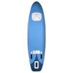 vidaXL Nafukovací Stand up paddleboard, morská modrá 300x76x10 cm – Obrázok 4