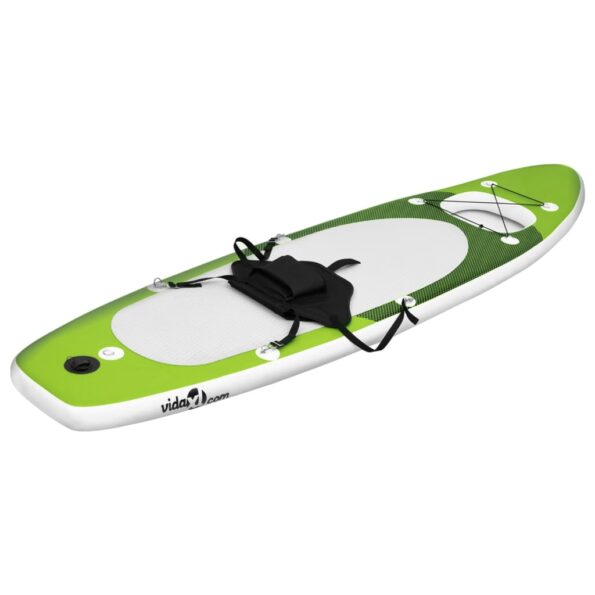 vidaXL Nafukovací Stand up paddleboard, zelený 300x76x10 cm – Obrázok 2