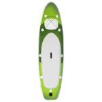 vidaXL Nafukovací Stand up paddleboard, zelený 300x76x10 cm – Obrázok 3