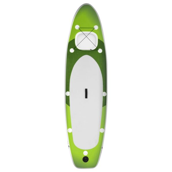 vidaXL Nafukovací Stand up paddleboard, zelený 300x76x10 cm – Obrázok 3