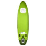 vidaXL Nafukovací Stand up paddleboard, zelený 300x76x10 cm – Obrázok 4