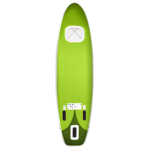 vidaXL Nafukovací Stand up paddleboard, zelený 300x76x10 cm – Obrázok 4