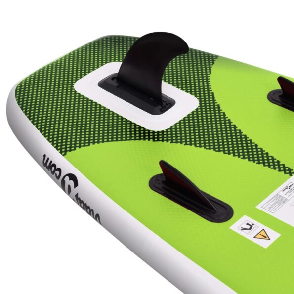 vidaXL Nafukovací Stand up paddleboard, zelený 300x76x10 cm – Obrázok 6