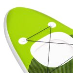 vidaXL Nafukovací Stand up paddleboard, zelený 300x76x10 cm – Obrázok 7