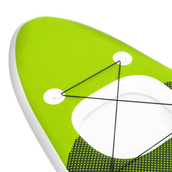 vidaXL Nafukovací Stand up paddleboard, zelený 300x76x10 cm – Obrázok 7