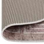vidaXL Prateľný koberec 120 cm béžový – Obrázok 4