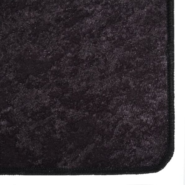 vidaXL Prateľný koberec 80x300 cm antracitový – Obrázok 6