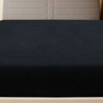 vidaXL Plachta Jersey čierna 140x200 cm bavlna – Obrázok 3