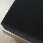 vidaXL Plachta Jersey čierna 140x200 cm bavlna – Obrázok 4