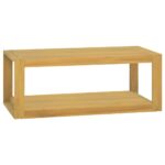 vidaXL Nástenná kúpeľňová skrinka 90x45x35 cm masívne teakové drevo