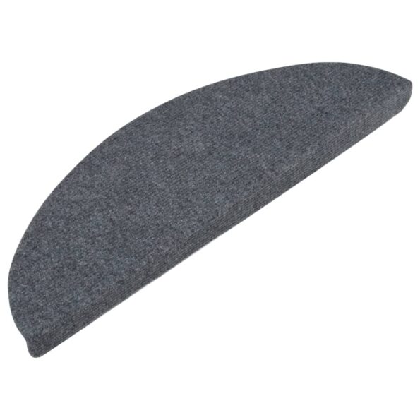 vidaXL Samolepiace nášľapy na schody 15 ks 56x17x3 cm sivé – Obrázok 3