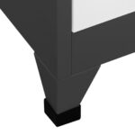 vidaXL Uzamykacia skriňa antracitová a biela 90x40x180 cm oceľová – Obrázok 6