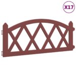 vidaXL Obruba trávnika 17 ks červená 10 m PP – Obrázok 2