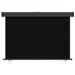 vidaXL Bočná markíza na balkón 160x250 cm čierna – Obrázok 5