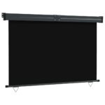 vidaXL Bočná markíza na balkón 160x250 cm čierna – Obrázok 6