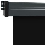 vidaXL Bočná markíza na balkón 160x250 cm čierna – Obrázok 8