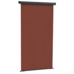 vidaXL Bočná markíza na balkón 160x250 cm hnedá – Obrázok 2
