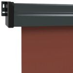 vidaXL Bočná markíza na balkón 160x250 cm hnedá – Obrázok 8