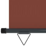 vidaXL Bočná markíza na balkón 160x250 cm hnedá – Obrázok 9