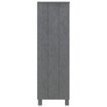 vidaXL Knižnica HAMAR, tmavosivá 85x35x112 cm, borovicový masív – Obrázok 6