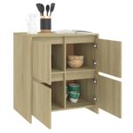 vidaXL Komoda dub sonoma 70x41x75 cm drevotrieska – Obrázok 3