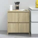 vidaXL Komoda dub sonoma 70x41x75 cm drevotrieska