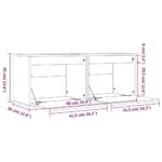 vidaXL Nástenné skrinky 2 ks 45x30x35 cm masívne borovicové drevo – Obrázok 12