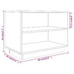 vidaXL Skrinka na topánky sivá 60x34x45 cm masívna borovica – Obrázok 8