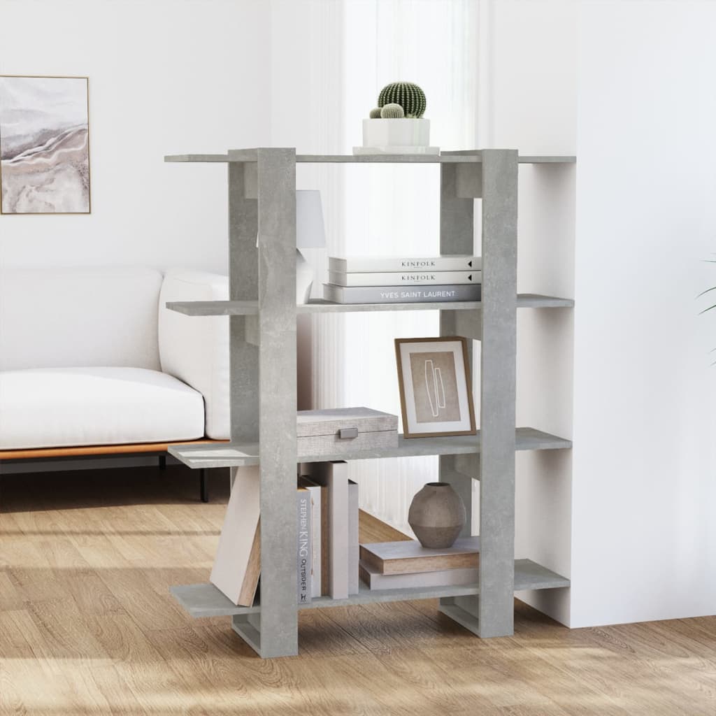 VXL8720286842591_m_en_hd_1.jpg vidaXL Knižnica/deliaca stena betónová sivá 100x30x123,5 cm – Obrázok 1