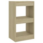 vidaXL Knižnica/deliaca stena dub sonoma 40x30x72 cm – Obrázok 2