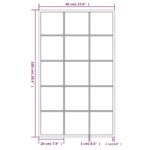 vidaXL Nástenné zrkadlo, čierne 100x60 cm, kov – Obrázok 7