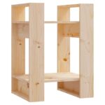 vidaXL Knižnica/deliaca stena 41x35x57 cm masívna borovica – Obrázok 2