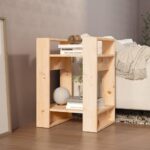 vidaXL Knižnica/deliaca stena 41x35x57 cm masívna borovica – Obrázok 3