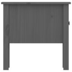 vidaXL Bočné stolíky 2 ks sivé 50x50x49 cm borovicový masív – Obrázok 10