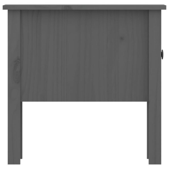 vidaXL Bočné stolíky 2 ks sivé 50x50x49 cm borovicový masív – Obrázok 10