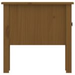 vidaXL Bočný stolík medovo hnedý 50x50x49 cm borovicový masív – Obrázok 8