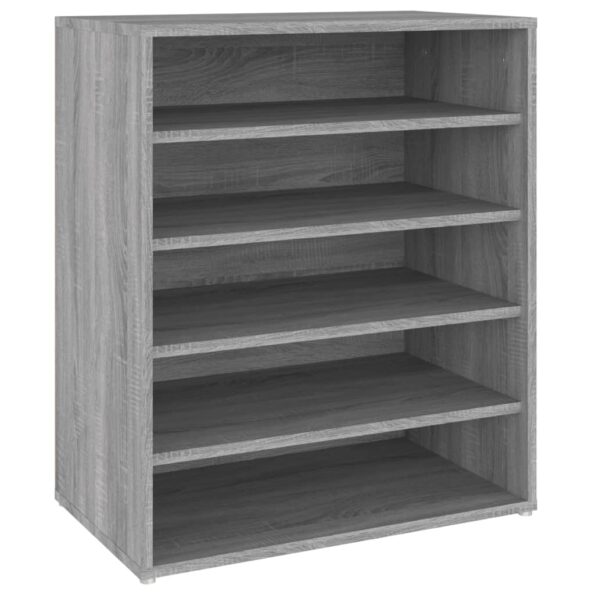 vidaXL Botník sivý dub sonoma 60x35x70 cm spracované drevo – Obrázok 2