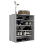vidaXL Botník sivý dub sonoma 60x35x70 cm spracované drevo – Obrázok 4