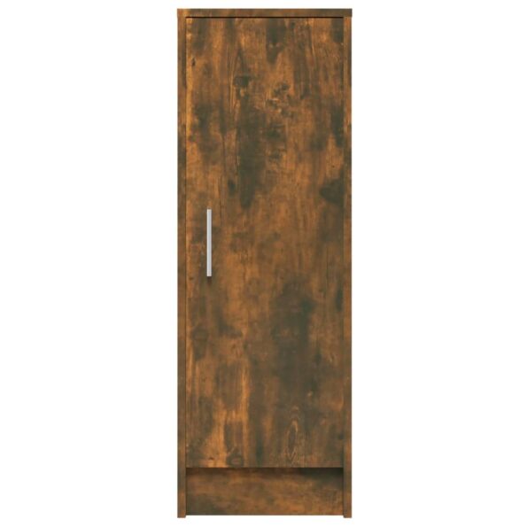 vidaXL Botník dymový dub 32x35x92 cm spracované drevo – Obrázok 6