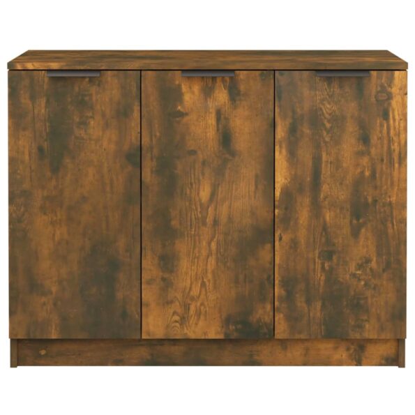 vidaXL Komoda dymový dub 90,5x30x70 cm spracované drevo – Obrázok 5
