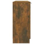 vidaXL Komoda dymový dub 90,5x30x70 cm spracované drevo – Obrázok 6