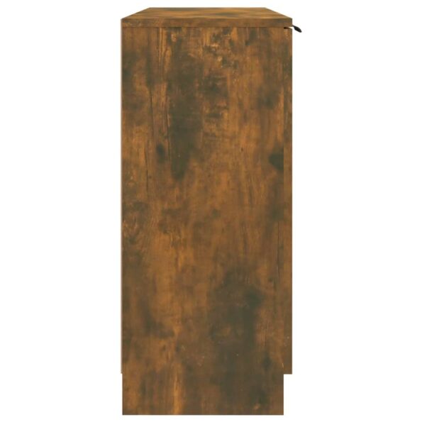 vidaXL Komoda dymový dub 90,5x30x70 cm spracované drevo – Obrázok 6